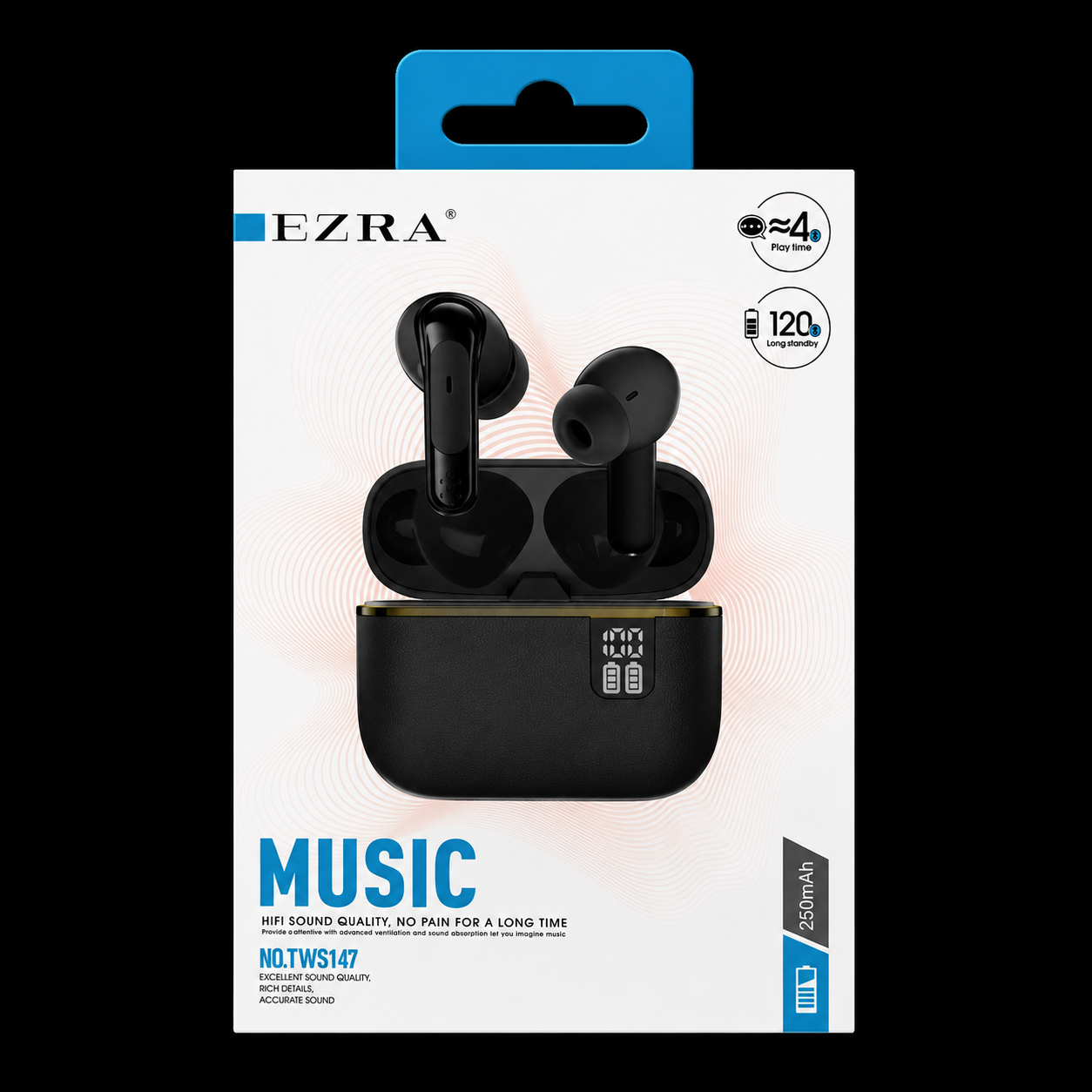 Ezra Tws147 Wireless Earbuds