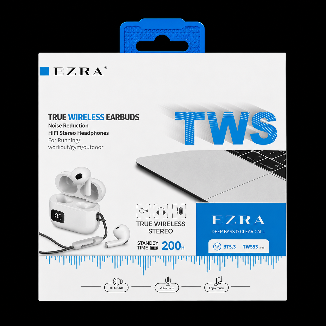 Ezra Tws53 Wireless Earbuds