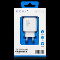 Ezra 20W Usb+Type-c Dual Output Wall Charger