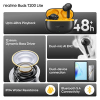 Refurbished Realme Buds T200 Lite