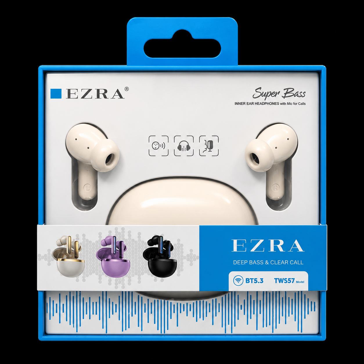 Ezra Tws57 Wireless Earbuds