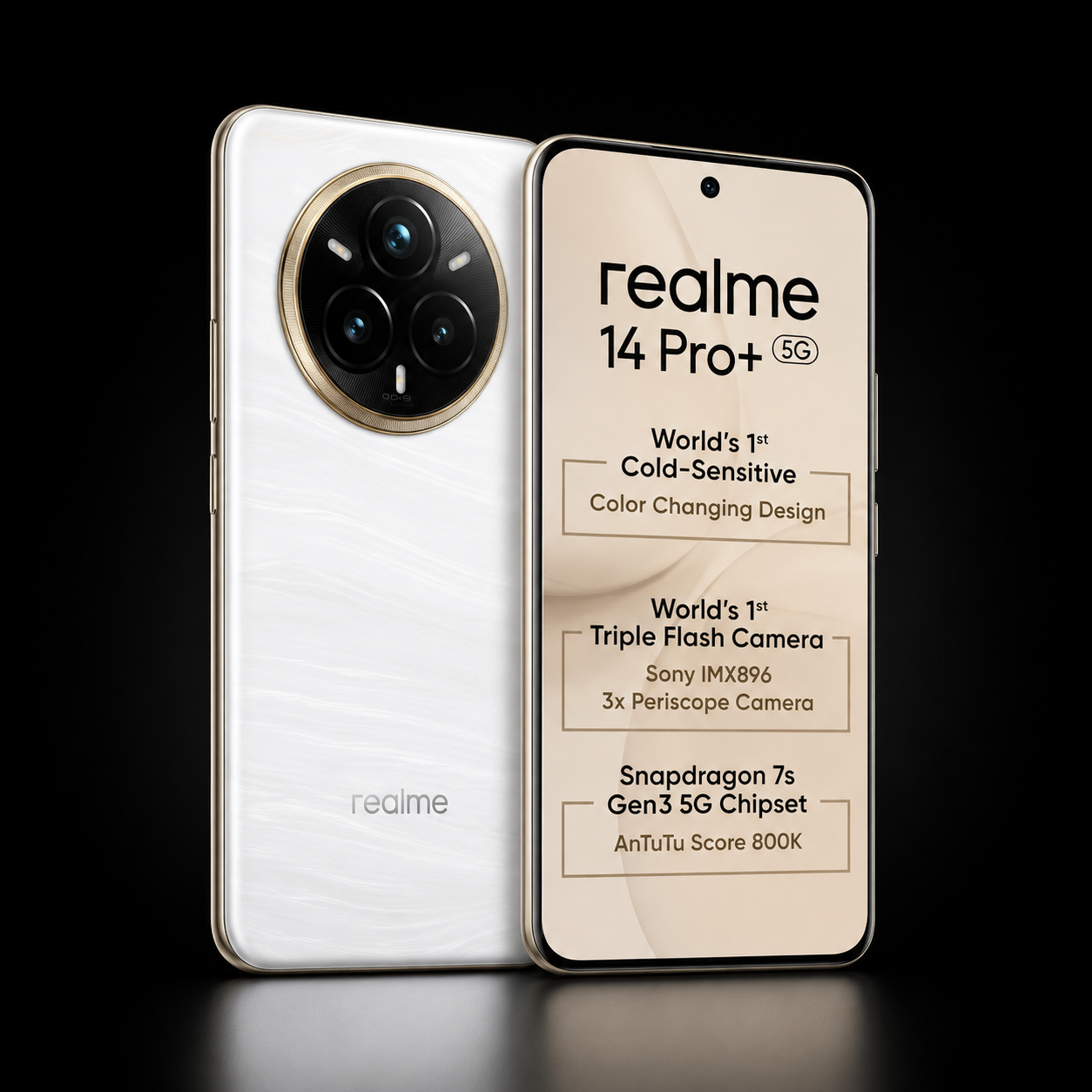 Refurbished Excellent Realme 14 Pro Plus -8/256GB (CREAM)
