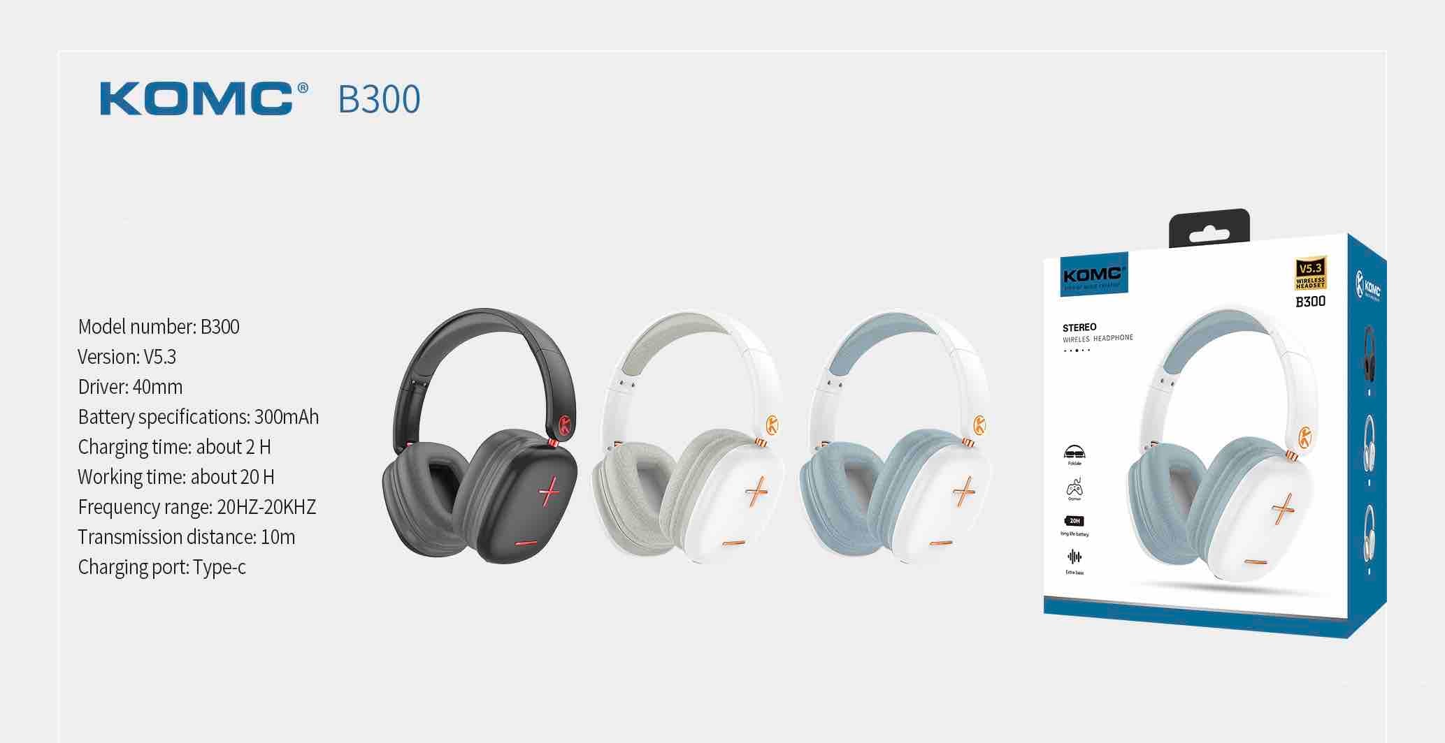 komc-b300-wireless-headphone