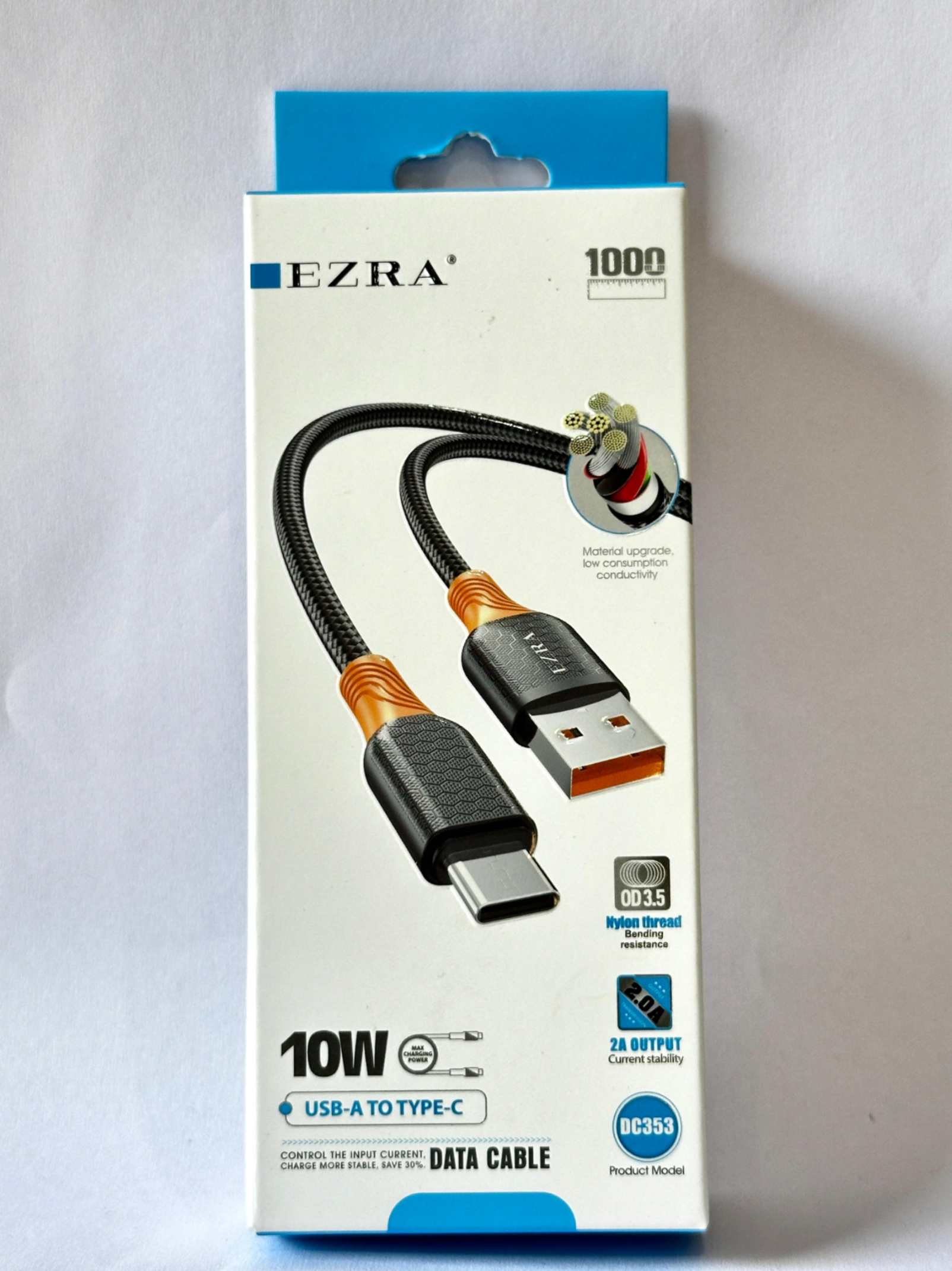 ezra-dc353-usb-a-to-type-c-cable