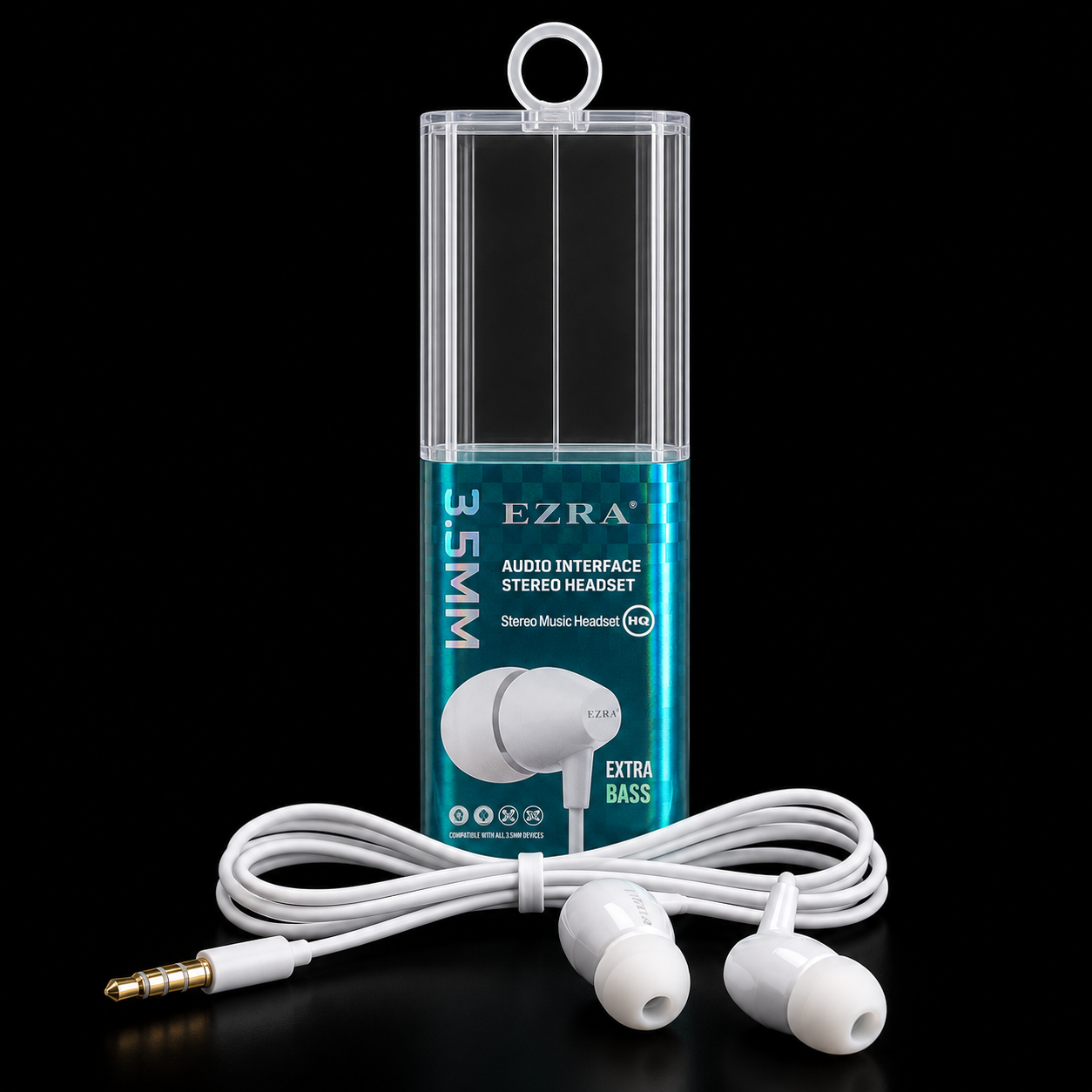 Ezra 3.5mm Jack Wired Earphone (Ear Tips)