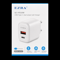 Ezra 20W Usb+Type-c Dual Output Wall Charger