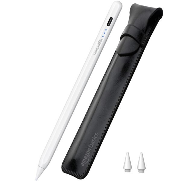 Openbox Amazon Basics Upgraded 2nd Gen Stylus Pen for iPad | ONLY for iPad (iPad 6/7/8/9/10, iPad Pro 11", iPad Pro 12.9" (3rd/4th/5th/6th), iPad Mini 6th/5th Gen, and iPad Air 3rd/4th/5th Gen) | White