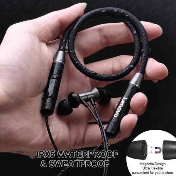 Openbox Lenovo HE05 Wireless Bluetooth 5.0 in-Ear Neckband Earphones with Mic