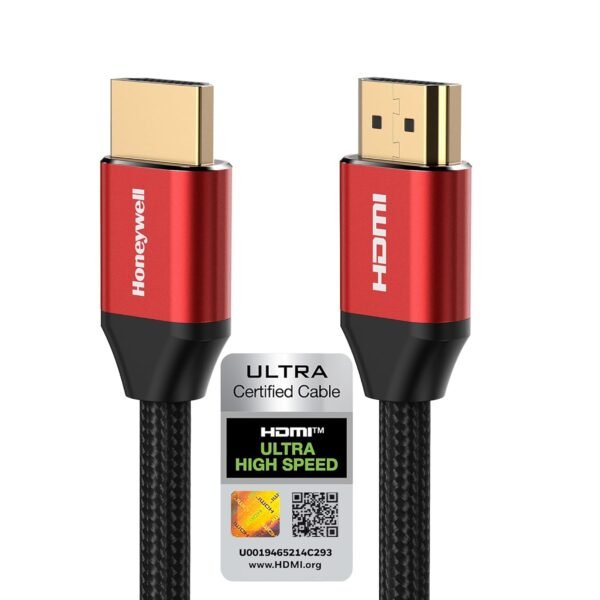 Openbox Honeywell HDMI Cable 2.1 with Ethernet, 8k@60Hz, 4k@120Hz UHD Resolution, 2 Mtr(6.6ft), 48 GBPS Transmission Ultra High Speed, Dolby DTS, eARC,3D,Male-to-Male,Compatible with all HDMI-Enabled Devices