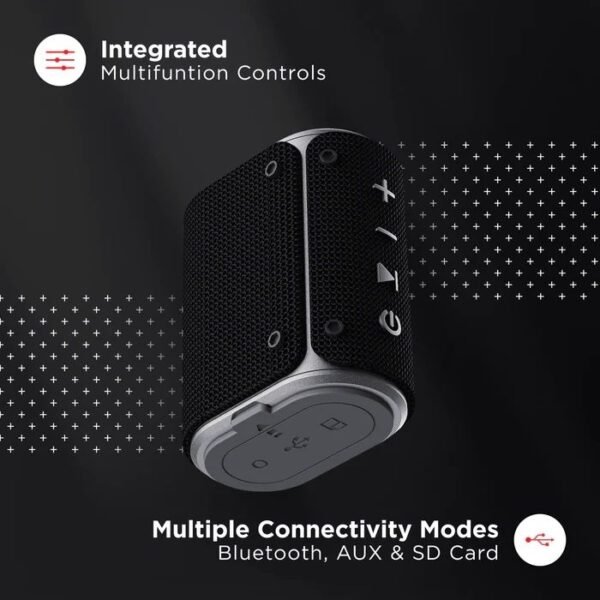 Openbox boAt Stone Grenade 5 W Bluetooth Speaker with Upto 7 Hours Battery, IPX6 Water & Shock Resistant, Integrated Controls, Multiple Connectivity Modes & Rugged Design