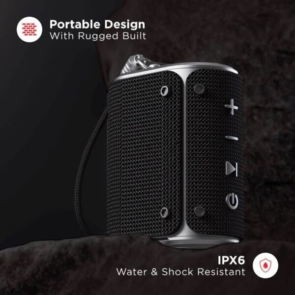 Openbox boAt Stone Grenade 5 W Bluetooth Speaker with Upto 7 Hours Battery, IPX6 Water & Shock Resistant, Integrated Controls, Multiple Connectivity Modes & Rugged Design