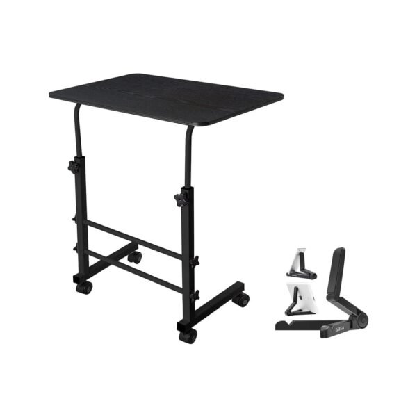 Openbox GIZGA essentials Multi-Purpose Height-Adjustable Laptop Table (Black)