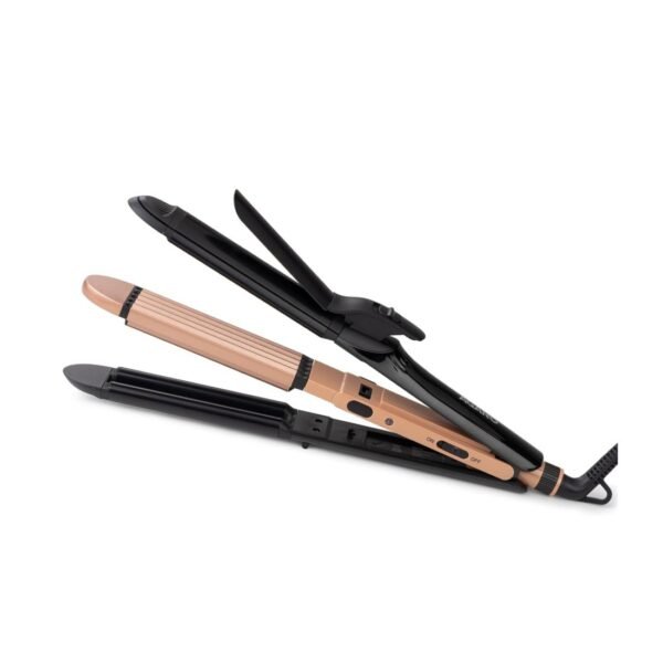 AGARO 4-in1 Hair Styler, Straightener, Crimper, Curler, Brush For Women