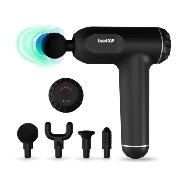 Lifelong Gun Massager Machine for Pain Relief (Black)