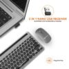 Openbox Amazon Basics Wireless Keyboard and Mouse Set with Bluetooth multiconnect (Grey) - Image 2