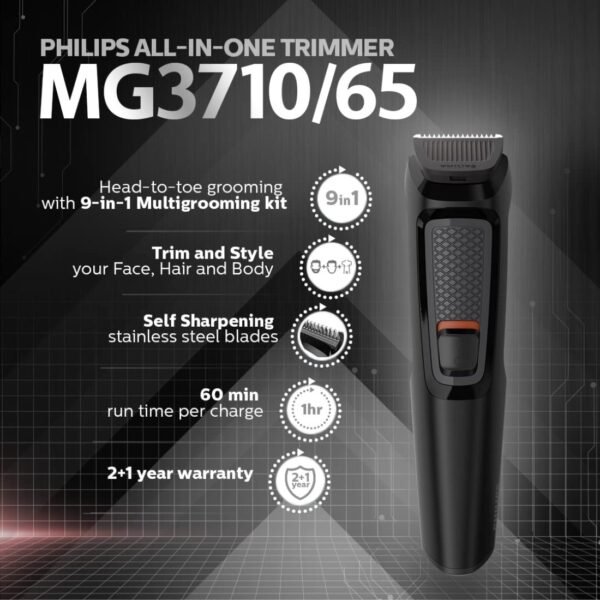 Philips Multi Grooming Kit MG3710/65 9-in-1 - Image 2