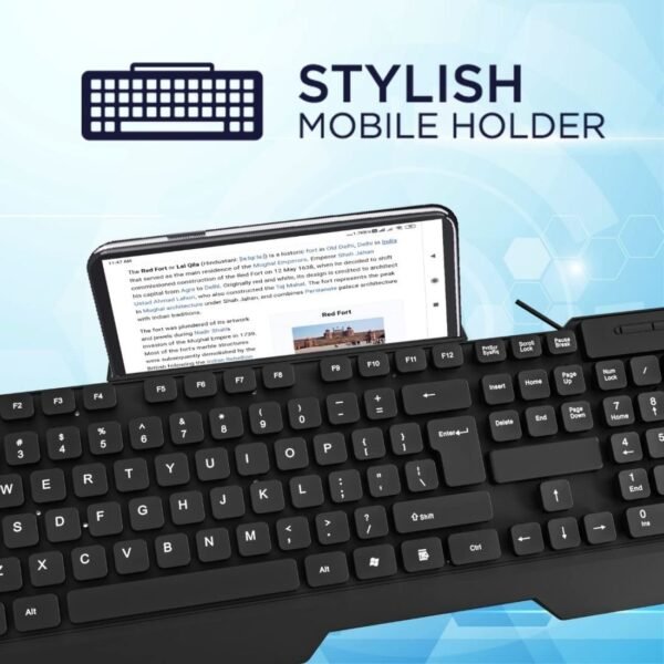 Openbox Elista ELS WK-711 Wired USB Multi-device Keyboard (Black) - Image 3