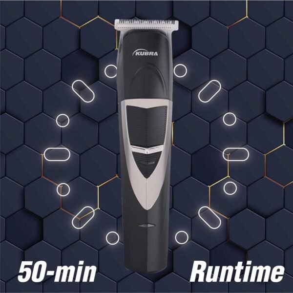 Openbox Kubra KB-2028 Rechargeable Cordless 50 Minutes Runtime Hair and Beard Trimmer for Men (Black) - Image 4