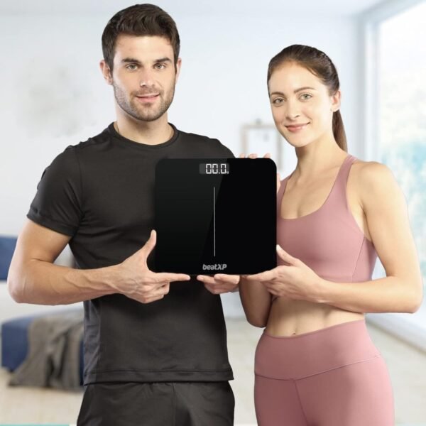beatXP Gravity Elite Digital Weighing Scale for Body Weight with 6 mm Thick Tempered Glass - Image 4