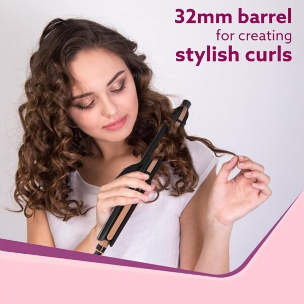 AGARO 4-in1 Hair Styler, Straightener, Crimper, Curler, Brush For Women - Image 5