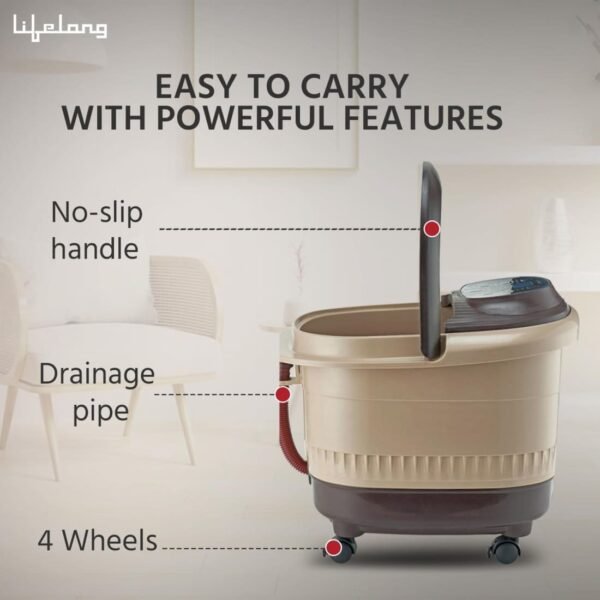 Lifelong LLM279 Foot Spa and Massager with Automatic Rollers - Image 6
