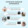 beatXP Stream Pro Cordless Full Body Massager Machine for Pain Relief with 4 Attachments - Image 7