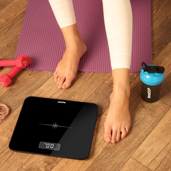 beatXP Actifit Flare Digital Weighing Scale with Backlit LCD Panel (Black) - Image 7