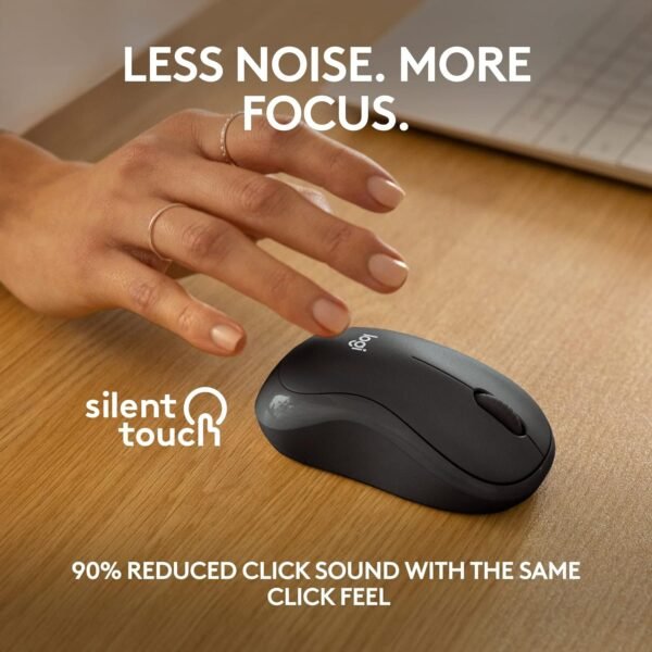 Openbox Logitech M240 Silent Bluetooth Mouse, Wireless, Compact, Portable, Smooth Tracking, 18-Month Battery, for Windows, macOS, ChromeOS, Compatible with PC, Mac, Laptop, Tablets  - Image 5